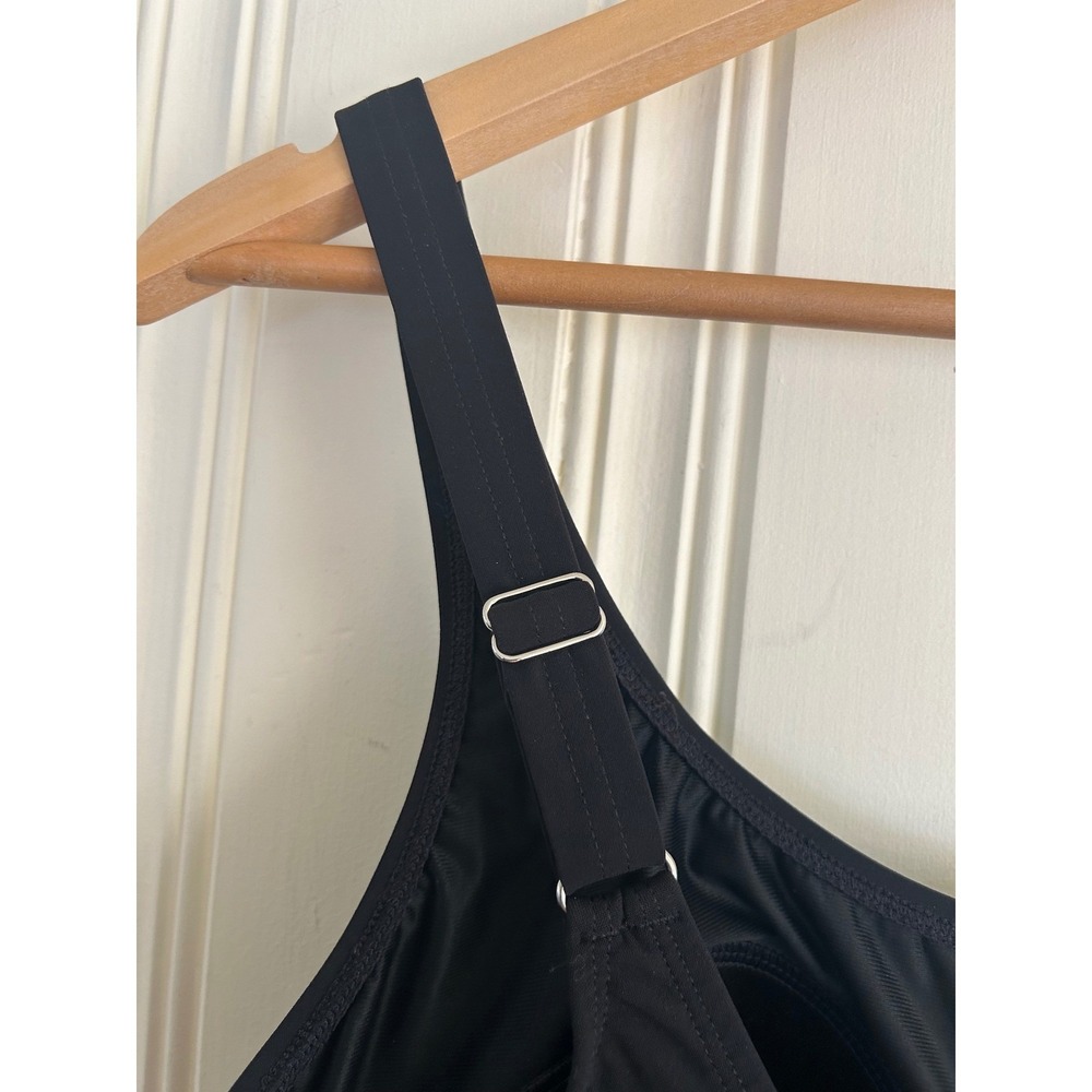 L.L. Bean Black One-Piece Swimsuit with Side Tie - Picture 6 of 13